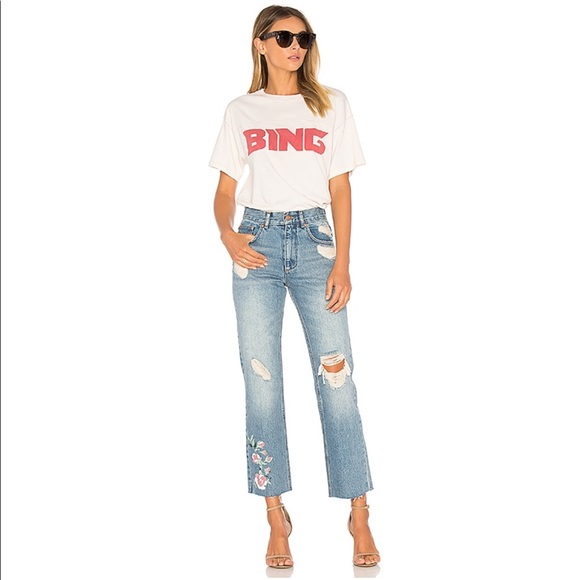 NWT 💕 ANINE BING | Embroidered Jeans - Picture 4 of 5